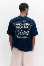 Camiseta azul estampada de STWD 2.webp