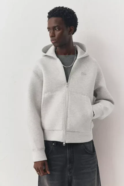 Sudadera capucha efecto neopreno 1.webp