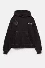 Sudadera negra capucha STWD.webp
