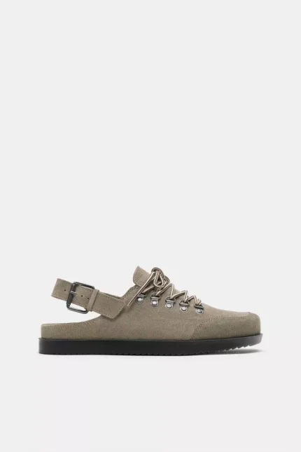 Zuecos de cuero con cordones STWD.webp